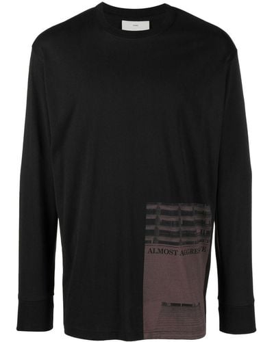 Song For The Mute Almost Aggressive Long-sleeve T-shirt - Black
