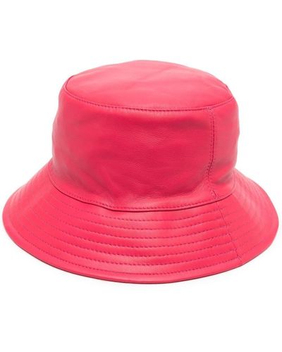 Yves Salomon Tonal-stitching Bucket Hat - Pink
