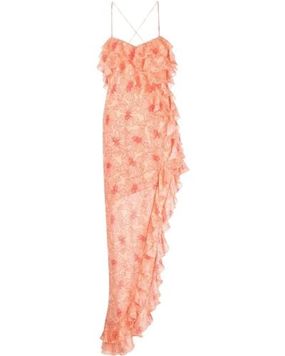 De La Vali Doorzichtige Maxi-jurk - Roze