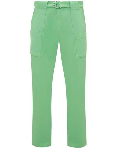 JW Anderson Belted Cargo Trousers - Green