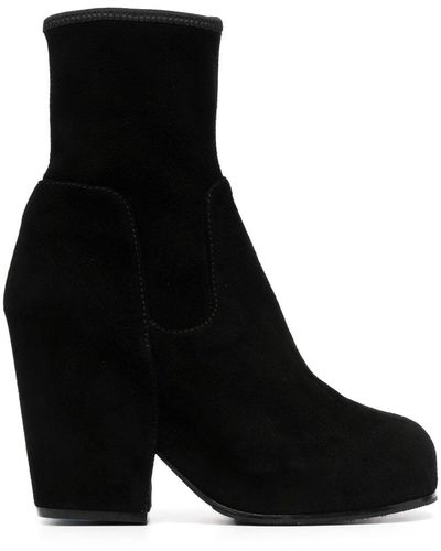 Random Identities 90mm Suede Ankle Boots - Black
