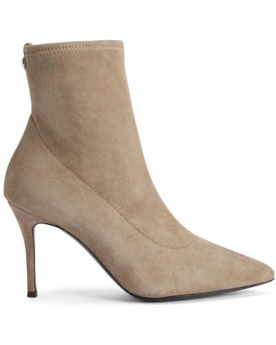 Giuseppe Zanotti Mirea 90mm Suede Ankle Boots - Brown