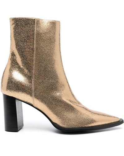 Dorothee Schumacher Stivali metallizzati 70mm in pelle - Marrone