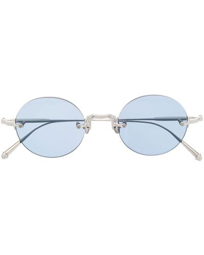 Matsuda Blue-tinted Round Sunglasses