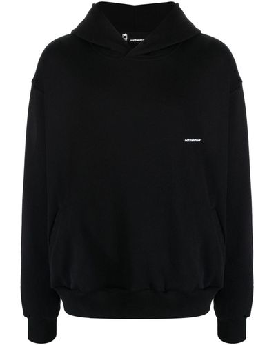 Styland Graphic-print cotton hoodie - Negro