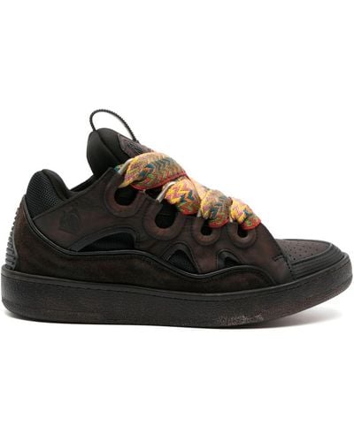 Lanvin Zapatillas Curb con suela gruesa - Negro