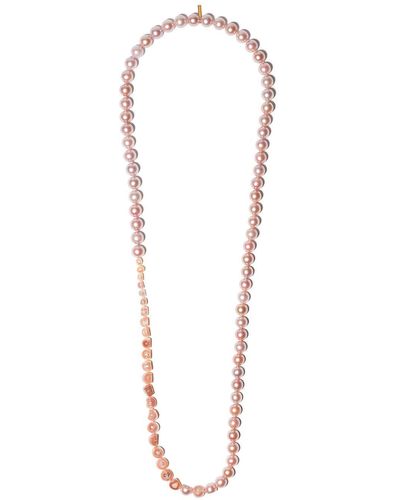 Tasaki 18kt Yellow Gold M/g Sliced Necklace - Multicolor
