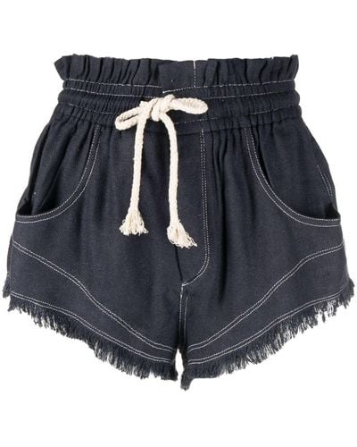 Isabel Marant Shorts con cordones - Azul