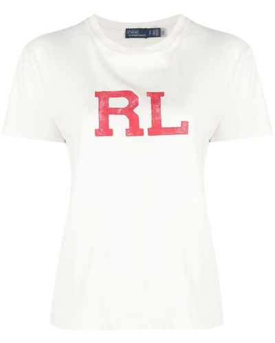 Polo Ralph Lauren T-shirt Met Logoprint - Wit