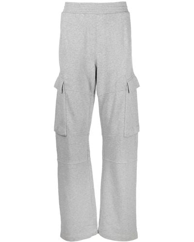 Givenchy Cargo Cotton Track Trousers - Grey