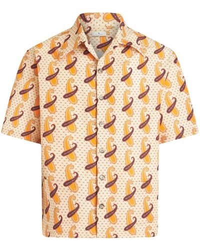 Etro Camisa con estampado de cachemira - Neutro