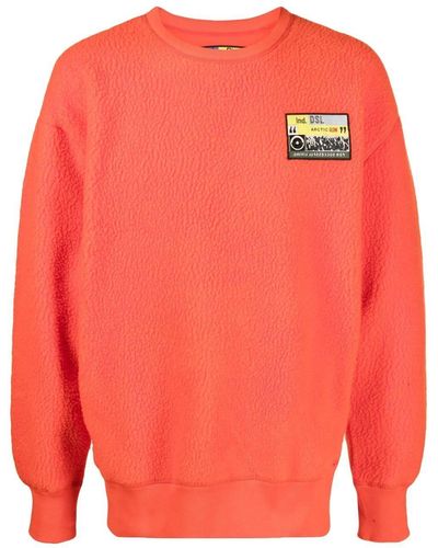 DIESEL Sweater Met Logopatch - Roze