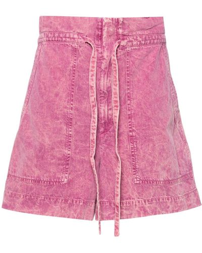 Isabel Marant Ipolyte Denim Shorts - Pink