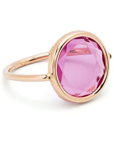 Ginette NY Disc Corundum Ring - Pink