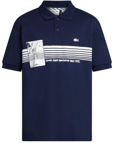 Lacoste French Made Cotton Polo Shirt - Blue