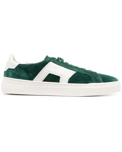 Santoni Sneakers aus Wildleder - Grün