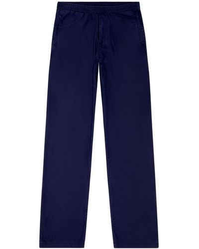 DIESEL Pantalones de chándal P-Gold-Sport rectos - Azul