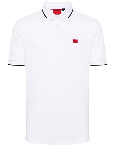 HUGO Deresino Cotton Polo Shirt - White