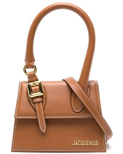 Jacquemus 'le Chiquito Moyen Boucle' Shoulder Bag, - Brown
