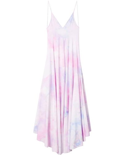 Nina Ricci Tie-dye Printed Dress - Pink