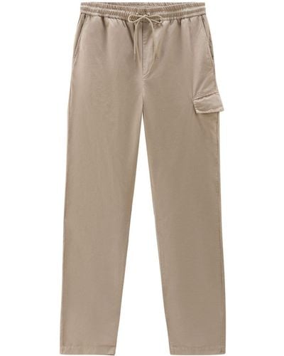 Woolrich Straight-leg Cargo Trousers - Natural
