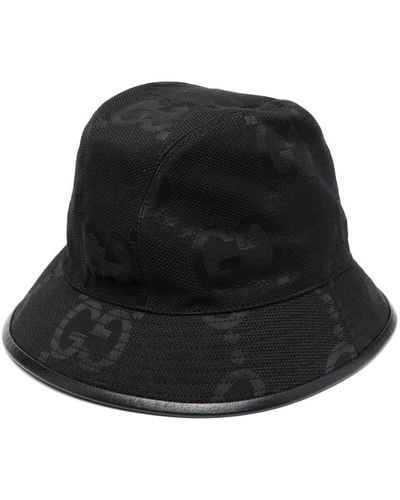 Gucci Jumbo GG Bucket Hat - Black