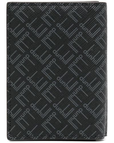 Dunhill Portafoglio tri-fold con stampa - Nero