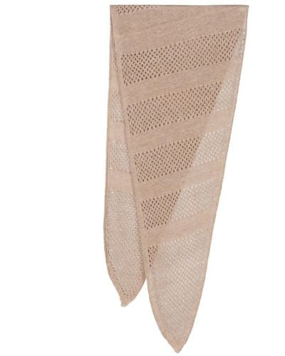 Our Legacy Triangle Open-knit Scarf - Natural