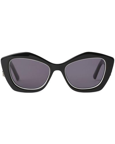 Karl Lagerfeld Sonnenbrille mit geometrischem Gestell - Braun