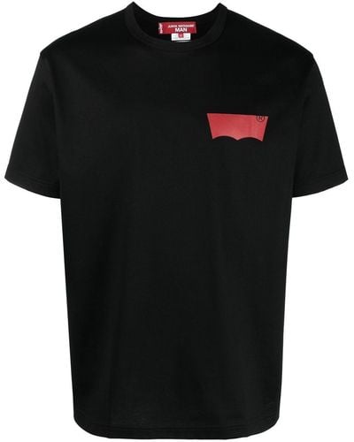 Junya Watanabe X Levi's T-shirt Met Logoprint - Zwart