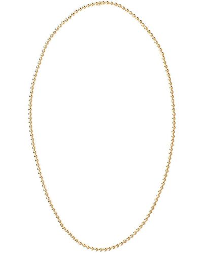 CADAR 18kt Yellow Gold Psyche Long Necklace - White