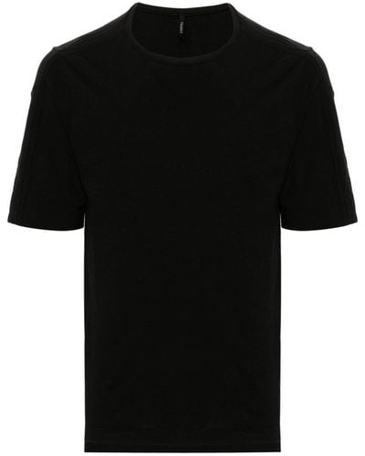 Transit Slub-texture Cotton T-shirt - Black