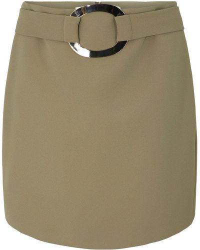 Barbara Bui Belted Mini Skirt - Green