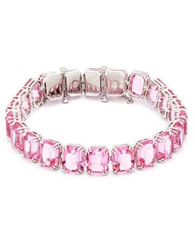Swarovski Millenia Crystal-embellished Bracelet - Pink