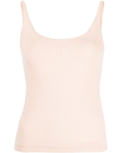Low Classic Logo-perforated Tank Top - Pink