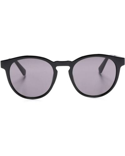 Calvin Klein Sonnenbrille mit rundem Gestell - Schwarz