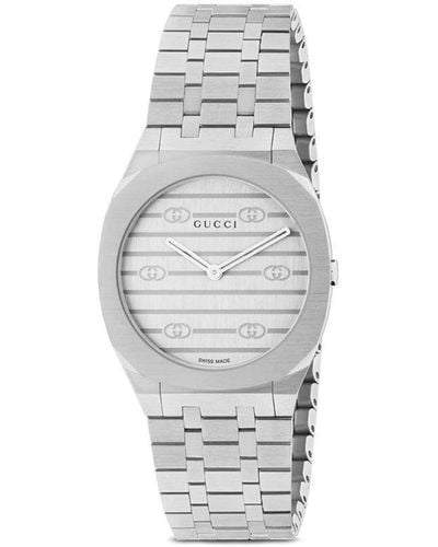 Gucci 25h 30mm 腕時計 - ホワイト