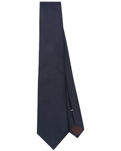 Canali Cravate en soie - Bleu