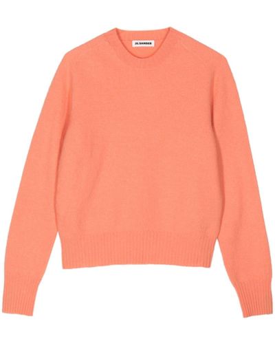 Jil Sander Fine-knit Wool Jumper - Orange