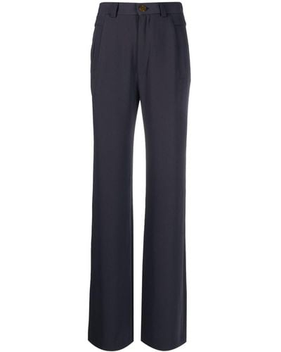 Vivienne Westwood Pantalon de tailleur à coupe droite - Bleu