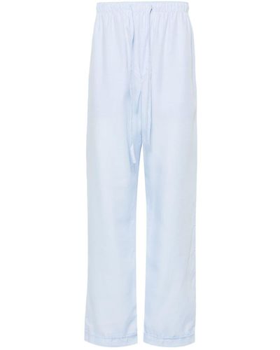 CDLP Elasticated-waist Lyocell Trousers - White