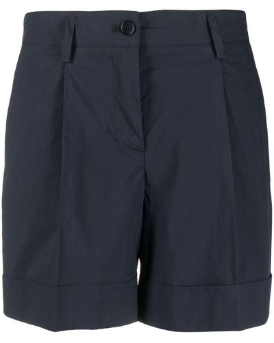 P.A.R.O.S.H. High-rise Buttoned Shorts - Blue