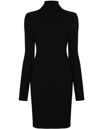 Wolford Ribgebreide Mini-jurk - Zwart