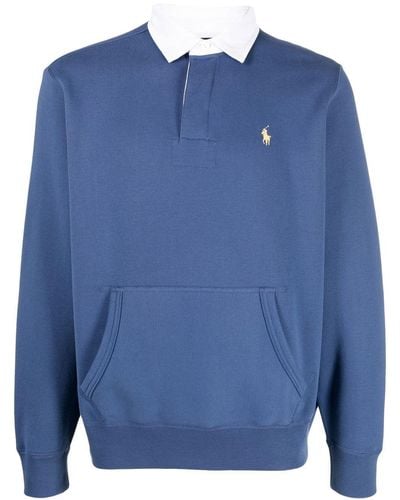 Polo Ralph Lauren Poloshirt Met Geborduurd Logo - Blauw