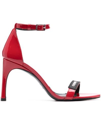 Coperni 90mm patent leather sandals - Rosso
