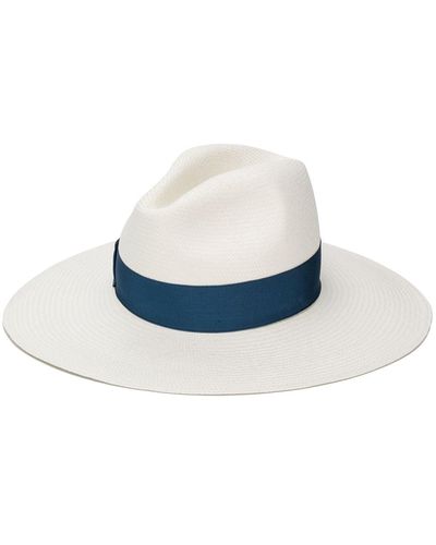 Borsalino Bow Ribbon Hat - Blue