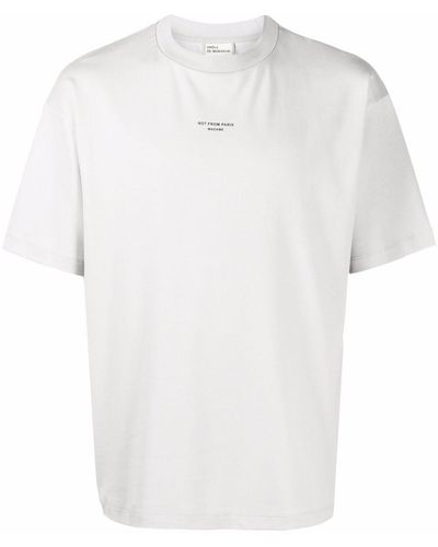 Drole de Monsieur T-shirt Met Logo - Grijs