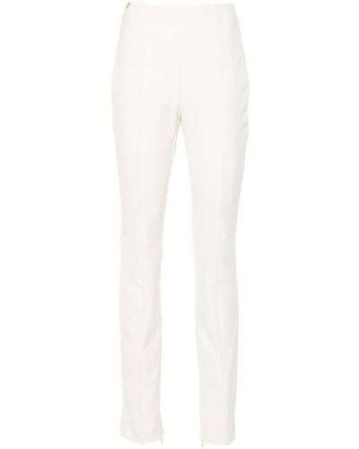 BOSS Pantalones con detalle de costuras - Blanco