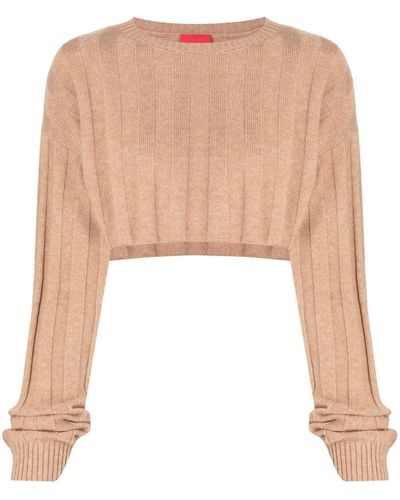 Cashmere In Love Pull Remy crop - Blanc