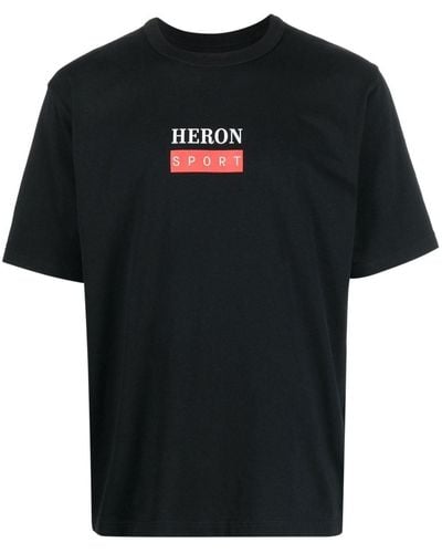 Heron Preston T-Shirt mit Logo-Print - Schwarz